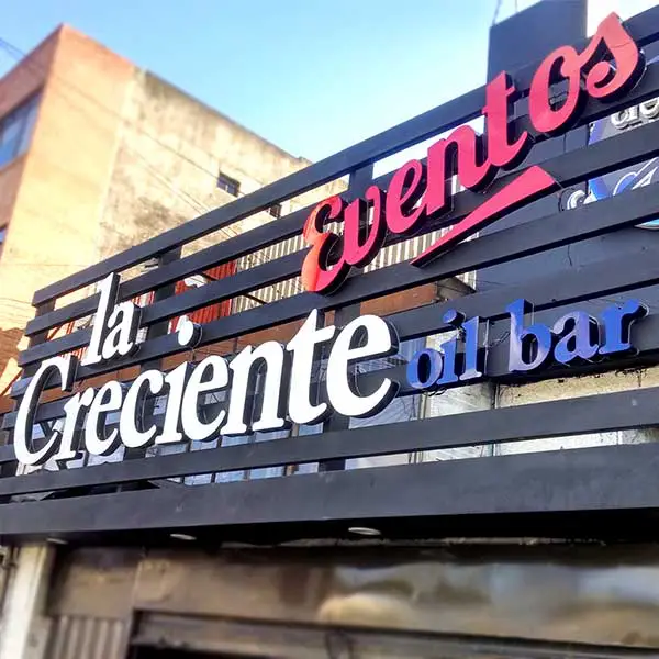 Aviso en Acrilico Luminoso para Bar