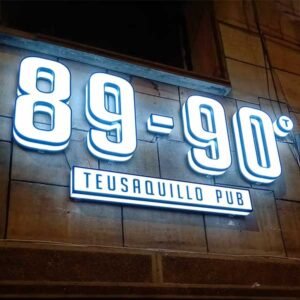 Aviso Luminoso en Acrílico para bar