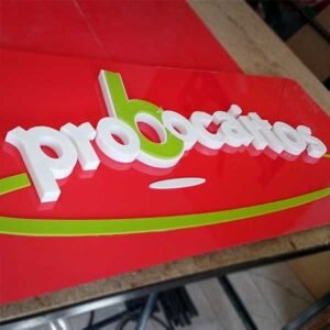 Aviso en Acrilico para Panadería