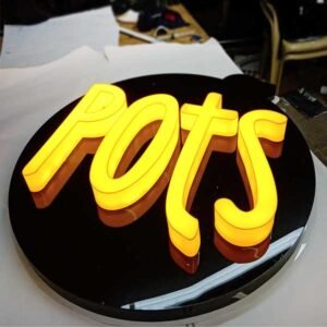 Letrero en Acrilico 3D