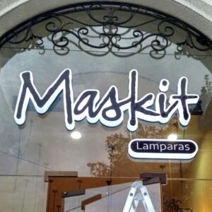 Aviso Fachada de vidrio