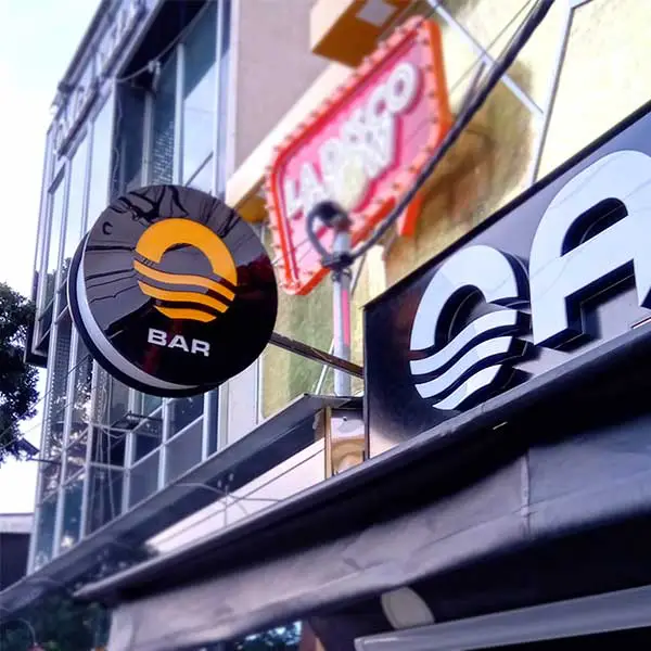 Aviso Redondo Acrilico