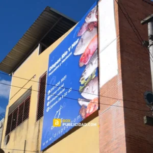 Aviso tipo Marco Metalico con banner