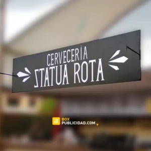 Letrero tipo Bastidor Metalico